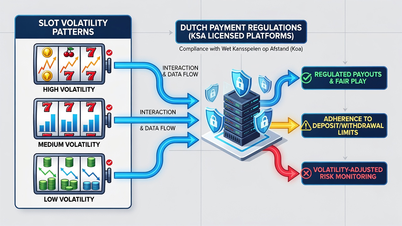 Diagram van volatiliteit en betalingsinteracties op Nederlandse platforms